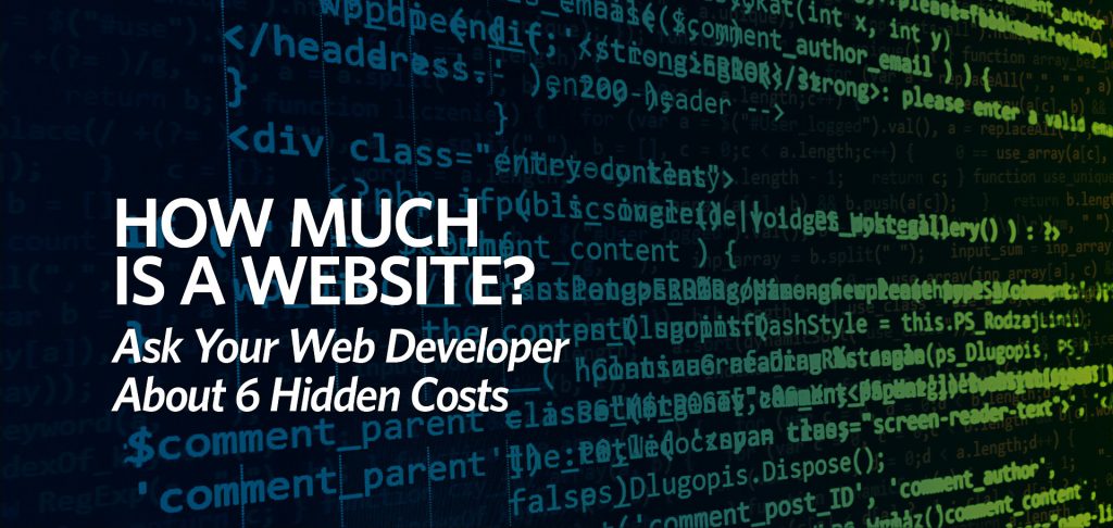 web developer, how much is a website, hidden costs of websites, Kettle Fire Creative blog