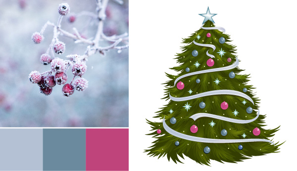 wakacyjna paleta kolorów wakacyjne palety kolorów: 5 świątecznych kombinacji kolorów poza czerwonym #038; zielone jagody śniegu